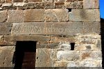 Inscription sur mur sud : Mallissandro fecet ....(signes illisibles) 1600, date de la reconstruction ?