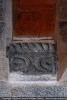Console de la charpente au décor de torsade