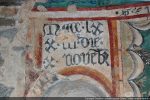 Cartouche mentionnant la date de la réalisation des fresques : 10 novembre 1473