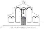 Reconstitution de la façade occidentale (publiée par G. Moracchini-Mazel)