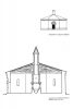 Reconstitution du baptistère (publié par G. Moracchini-Mazel) sur des données archéologiques corroborant un croquis de Kerenveyer (1771)