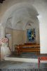 Chapelle latérale du 17e, vitrail dédié à Saint Cyprien du 20e siècle