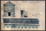 Détail des dessins de Gaubert : façade occidentale et corniche de l’abside (planche XI, coggia.com)