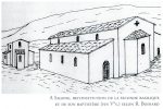 Reconstitution publiée par G. Moracchini-Mazel&nbsp;: basilique et baptistère
