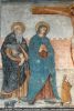 La Vierge et Saint Antoine. Le petit personnage à genoux est le donateur : Bartolemeus, fils d’Antoine Agostini