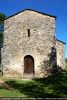 Façade ouest du baptistère et porte d’entrée daté de 6e siècle pour G. Moracchini, de la première moitié du 11e s. (R. Coroneo)